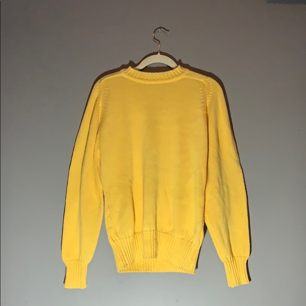 Yellow sweater